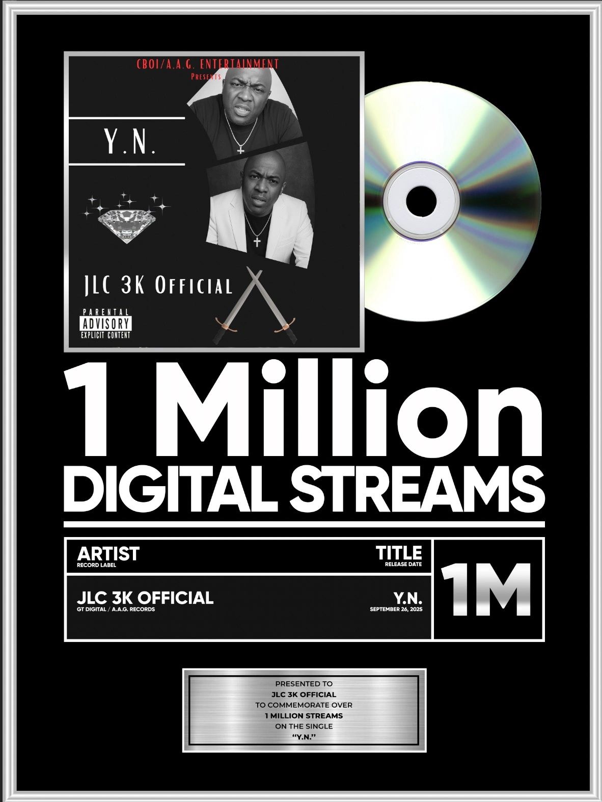 1 Million Digital Streams — Y.N. by JLC 3K Official